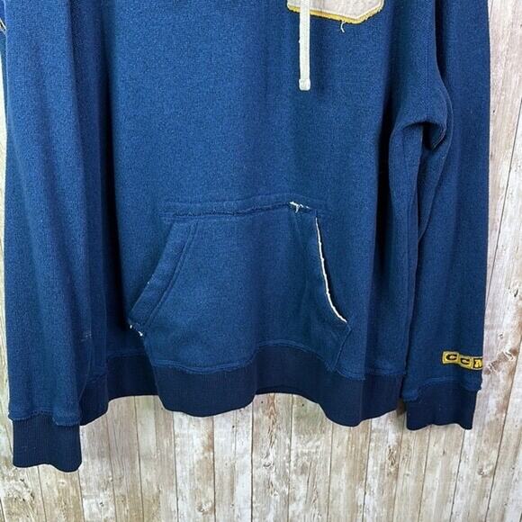 CCM Buffalo Sabers Blue Hooded Sweatshirt vintage/ distressed look size 2xl mens - Picture 2 of 10